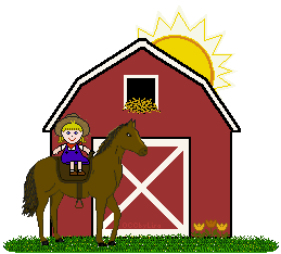 barn with horse graphic