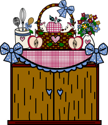 country kitchen cabinet graphic